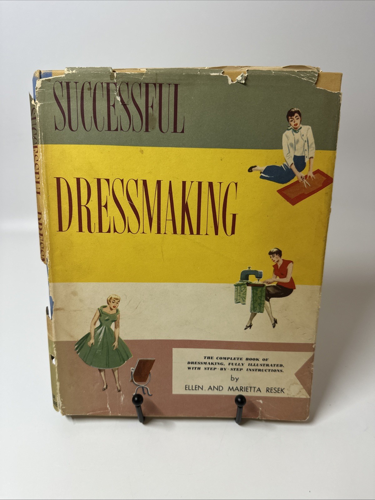 SUCCESSFUL DRESSMAKING – ELLEN & MARIETTA RESEK vintage retro fashion c1950, HB