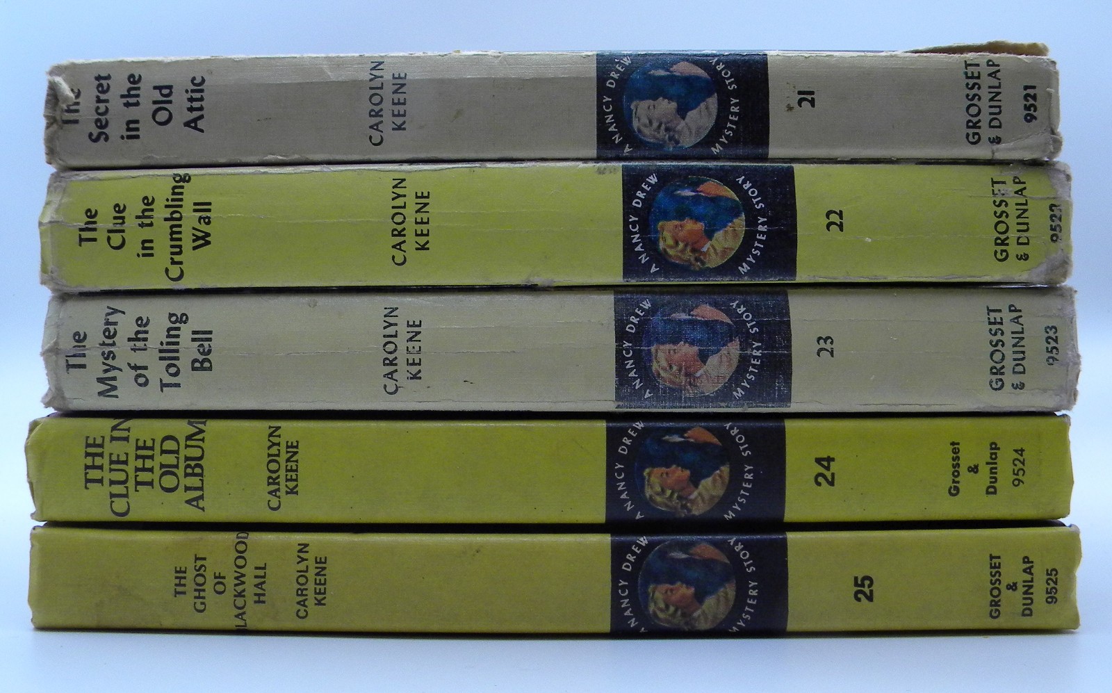 Lot of 5 Nancy Drew Mystery Stories Volume 21 thru 25