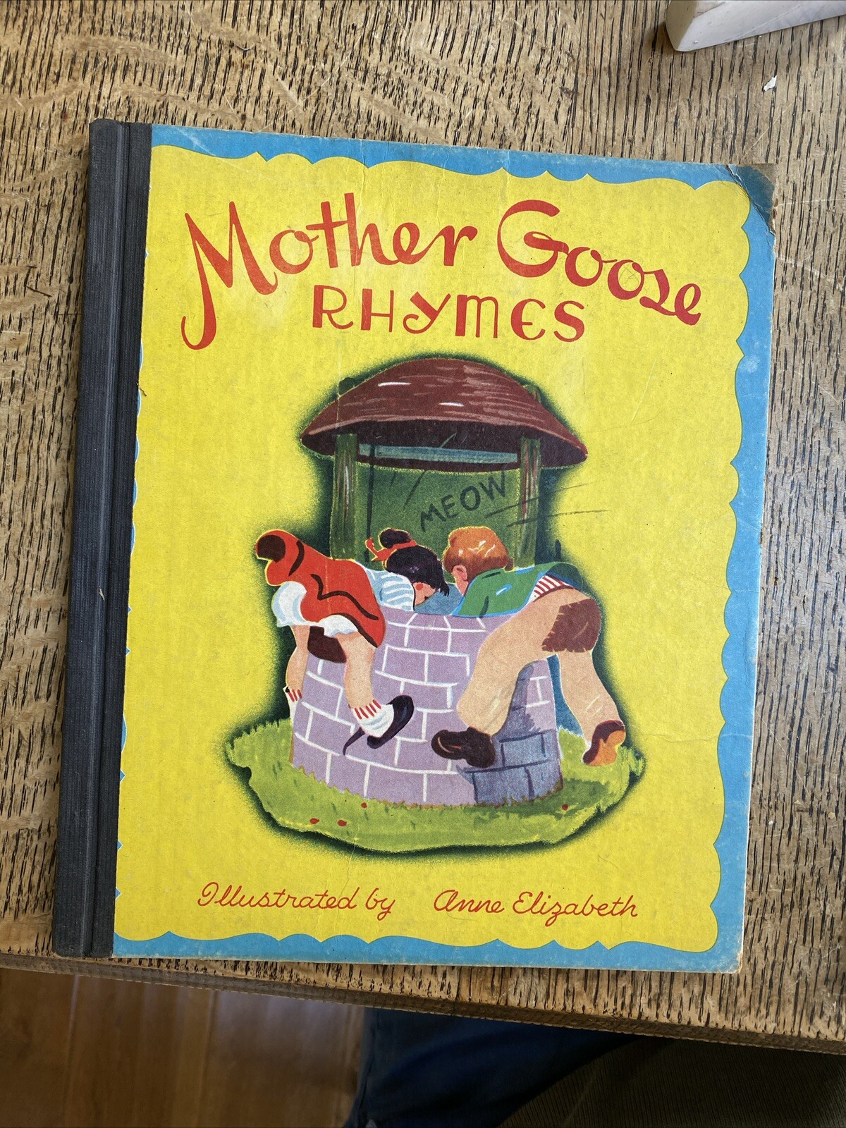 💥1946 Mother Goose Rhymes HC Book John Martin’s House Kenosha WI 1 Day Ship!👍