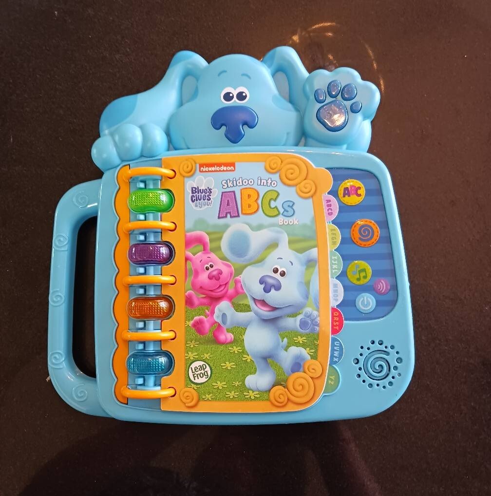 Leapfrong Blue’s Clues and You! Skidoo into ABCs Book Tested Working