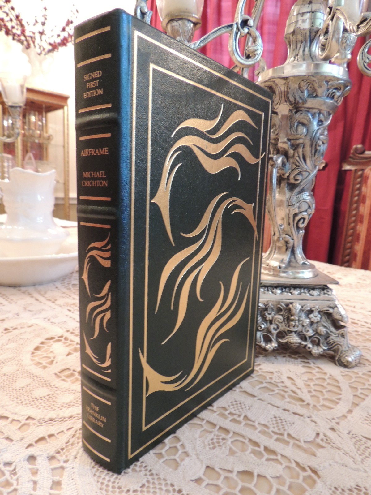 AIRFRAME Franklin Library MICHAEL CRICHTON 1996 SIGNED FIRST EDITION FINE RARE