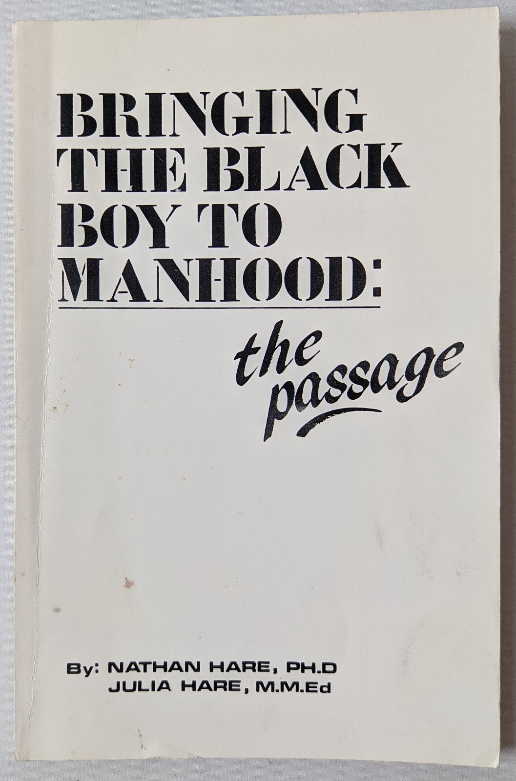 Bringing the Black Boy to Manhood: The Passage by Hare PhD, Nathan Paperback