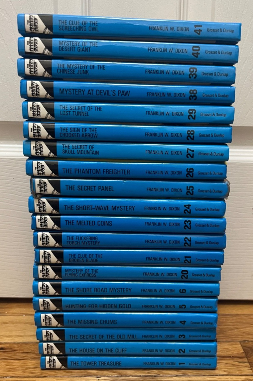 Hardy Boys Mysteries Flashlight Hardcover 1998 Print-20 Book Lot-Some BRAND NEW!