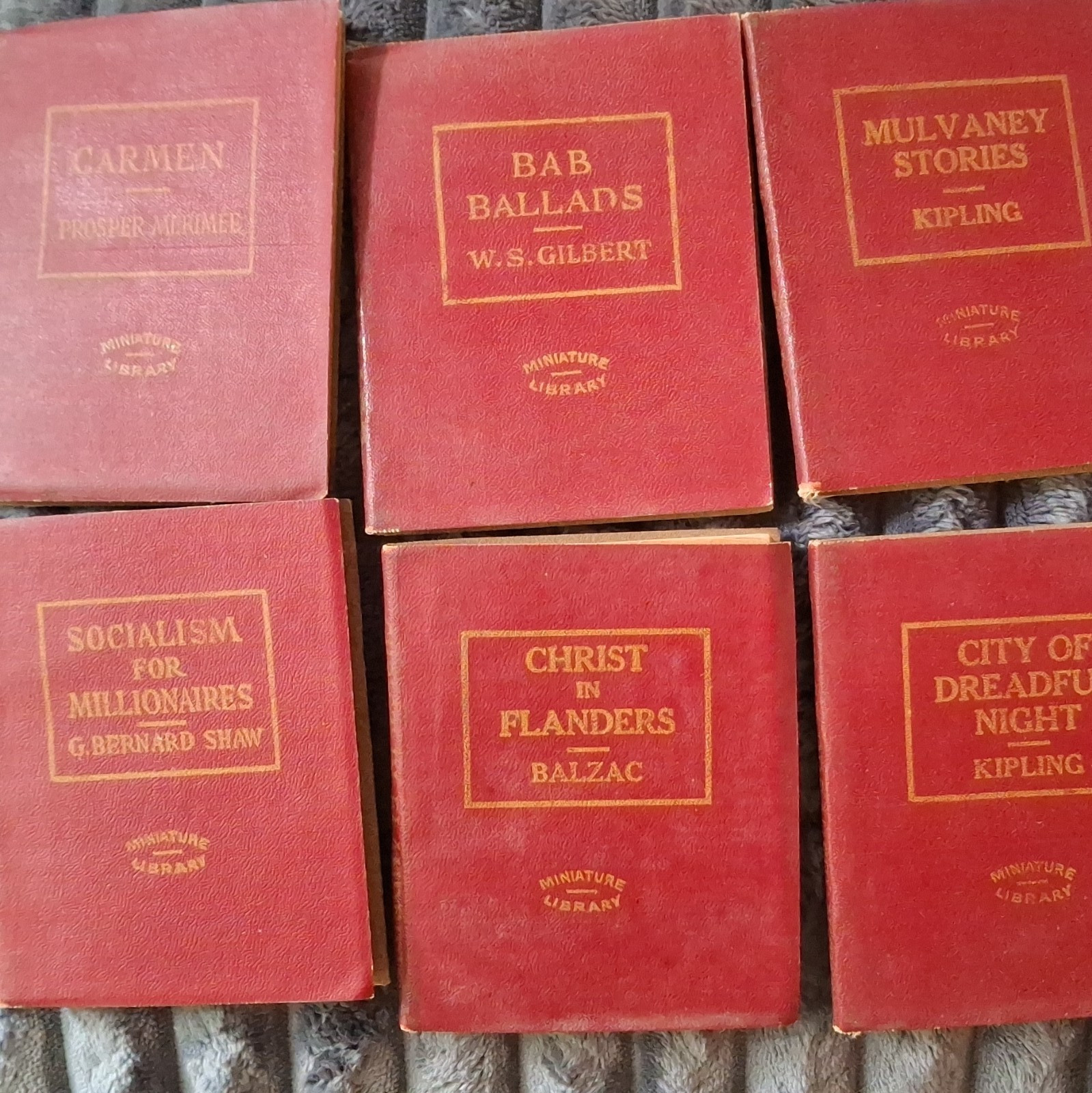 Little Leather Library Miniature Leather Bound Set 1920 HC English
