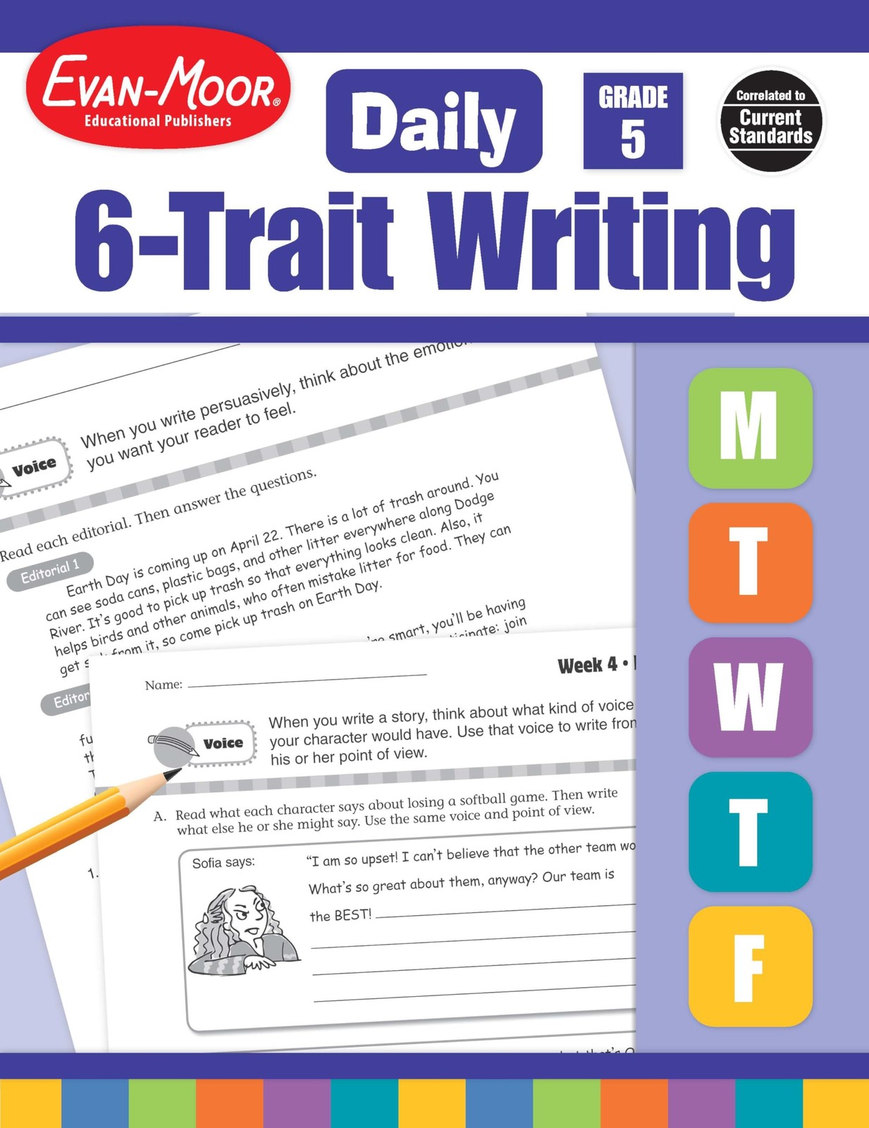 Evan-Moor Daily 6-Trait Writing, Grade 5 Homeschool and Classroom Resource W…