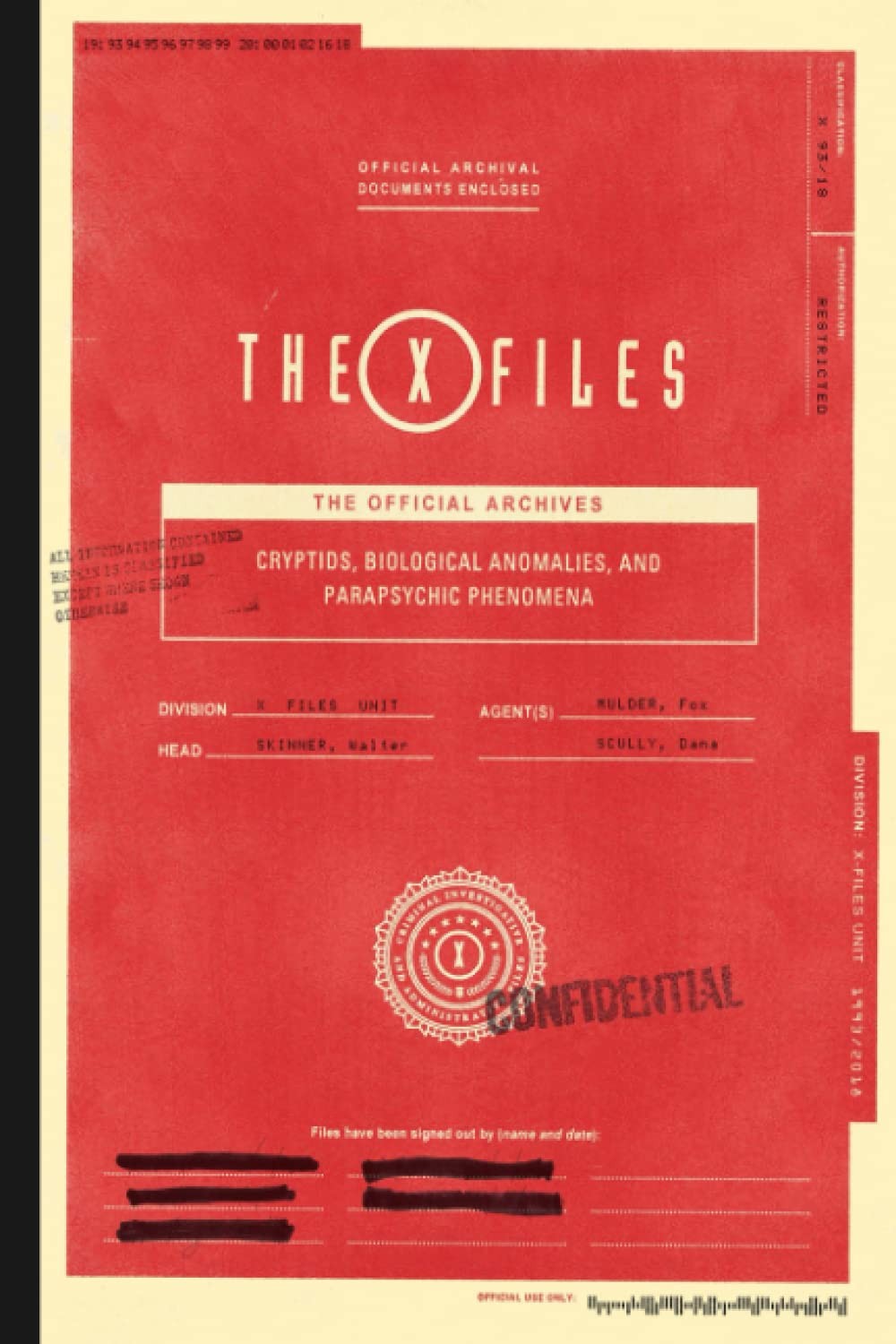 The X-Files The Official Archives Blank Notebook: 110 pages, 6×9 inches by Bou