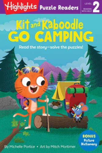 Kit and Kaboodle Go Camping (Highlights Puzzle Readers) – Hardcover – VERY GOOD