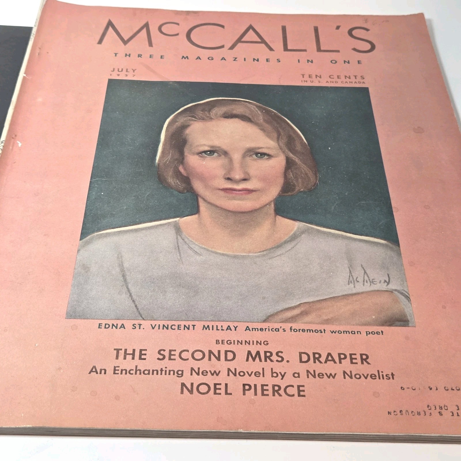 Vtg McCalls Mag July 1937 30s Fashion Plates Color Ads Homemaking Beauty