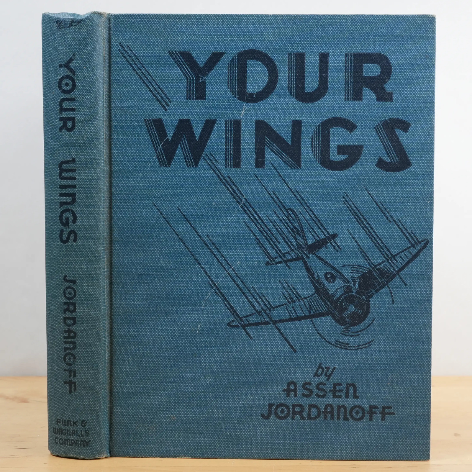 SIGNED Your Wings by Assen Jordanoff (Funk & Wagnalls, 1939) HC