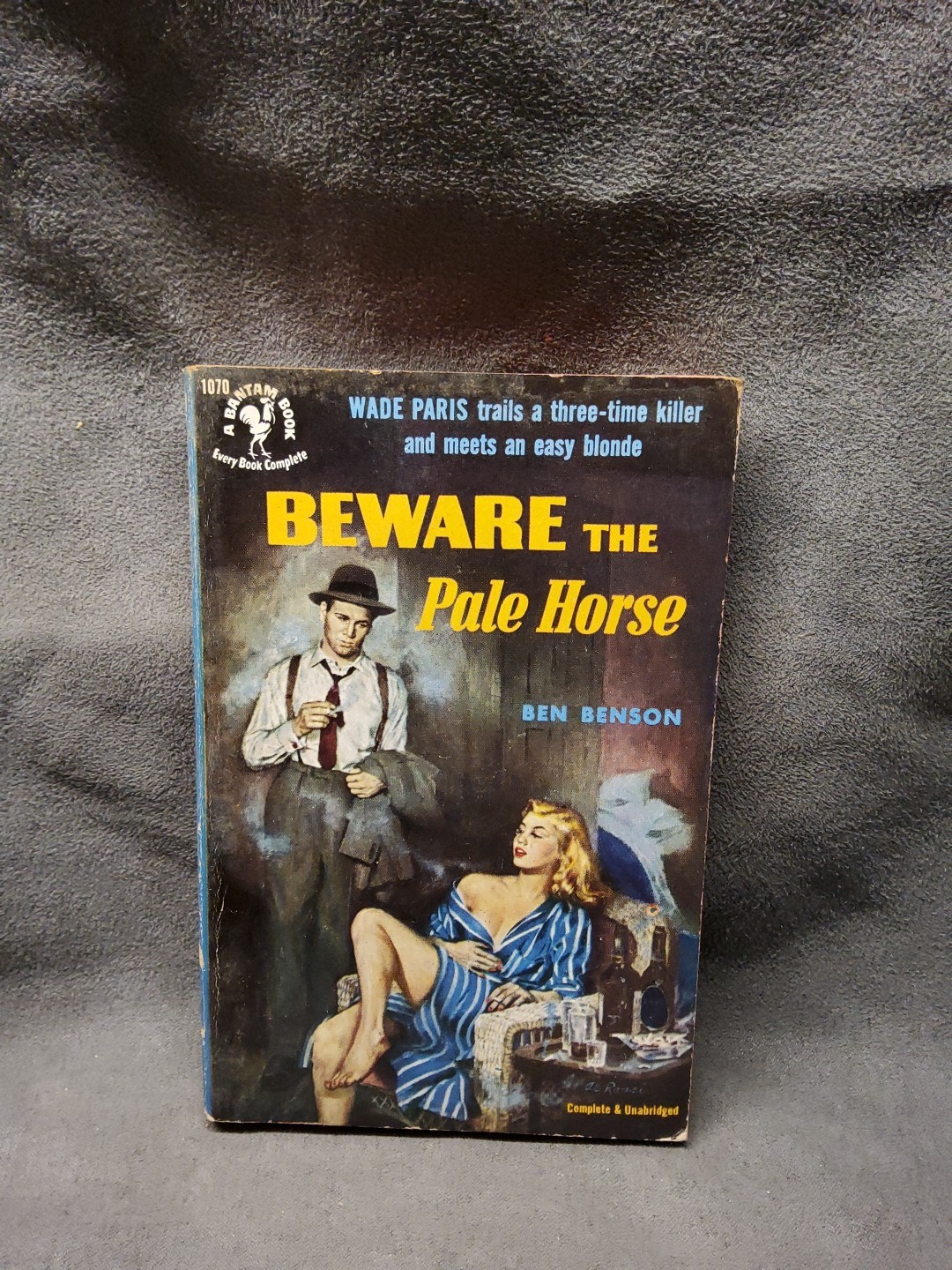 Beware the Pale Horse by Ben Benson 1953 Bantame Paperback 1070
