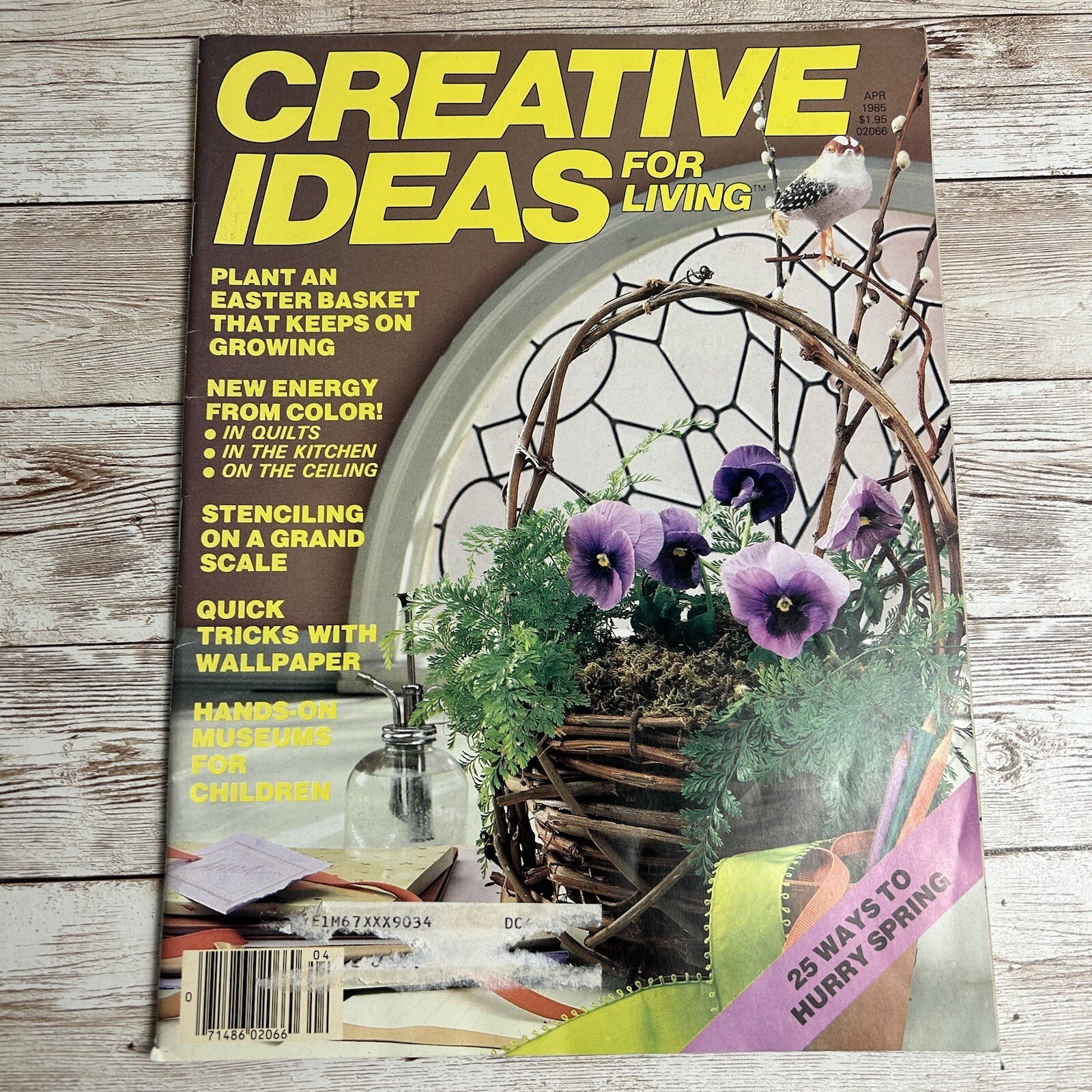 Creative Ideas For Living Apr 1985 Magazine Spring Vintage Pre-owned