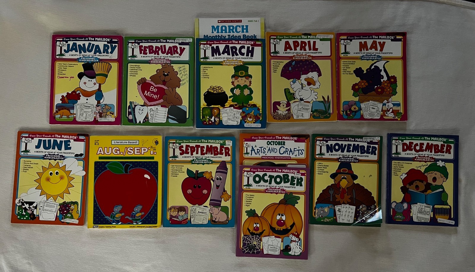 Set of Mailbox Monthly Idea Magazines for Preschool- Kindergarten