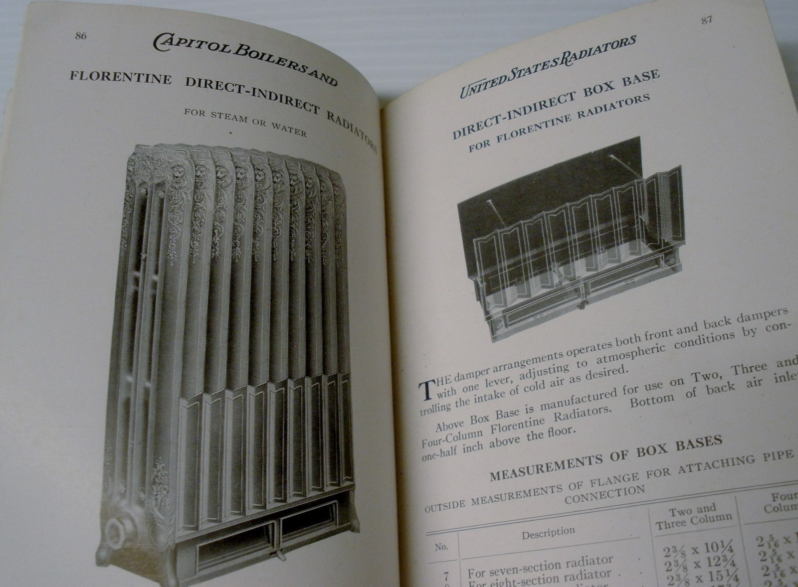 C.1915 Cast Iron Radiator Catalog 269 pages illustrated Capital / US Radiator Co