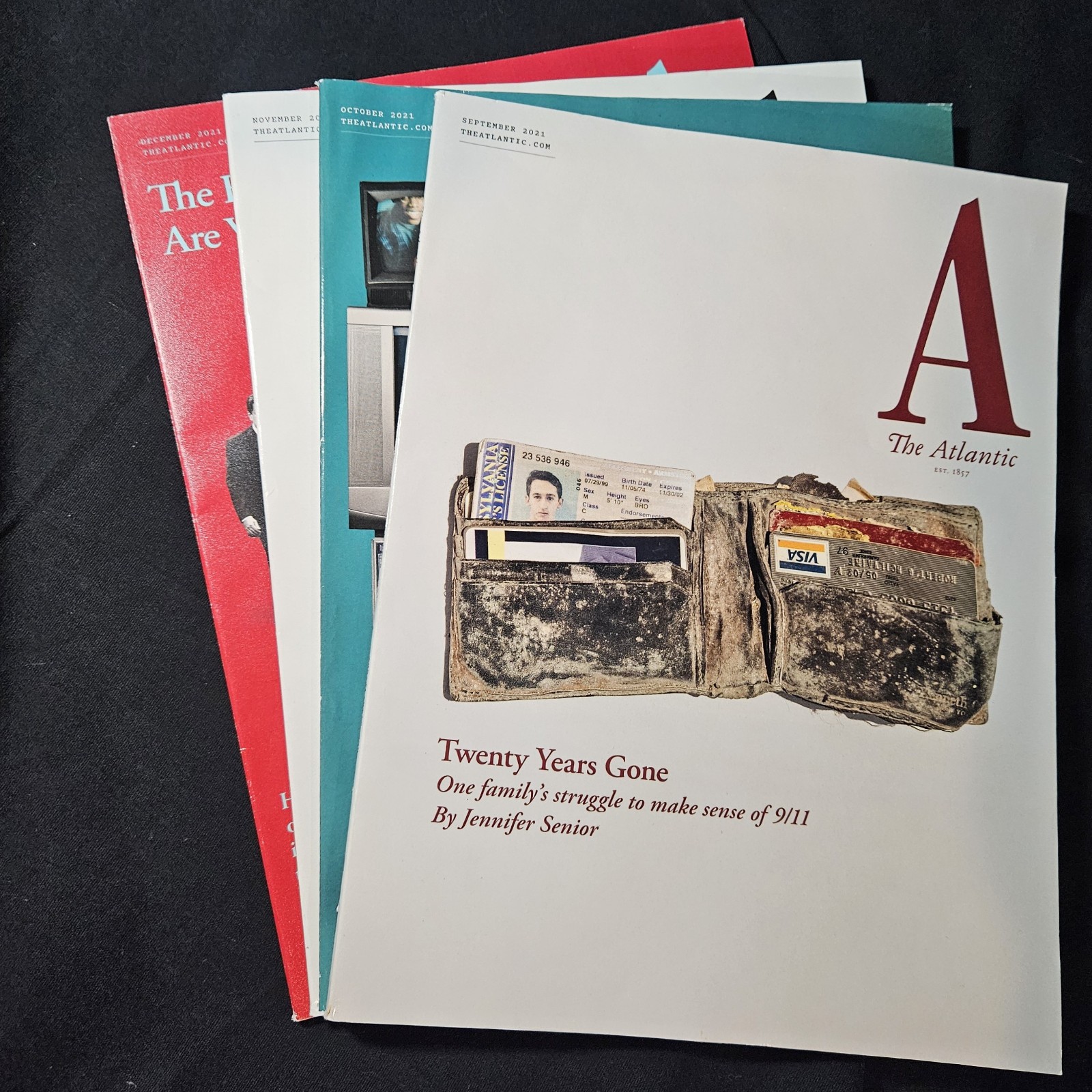 The Atlantic Magazine 2021 Lot of 4 Issues Sep-Dec Politics Culture