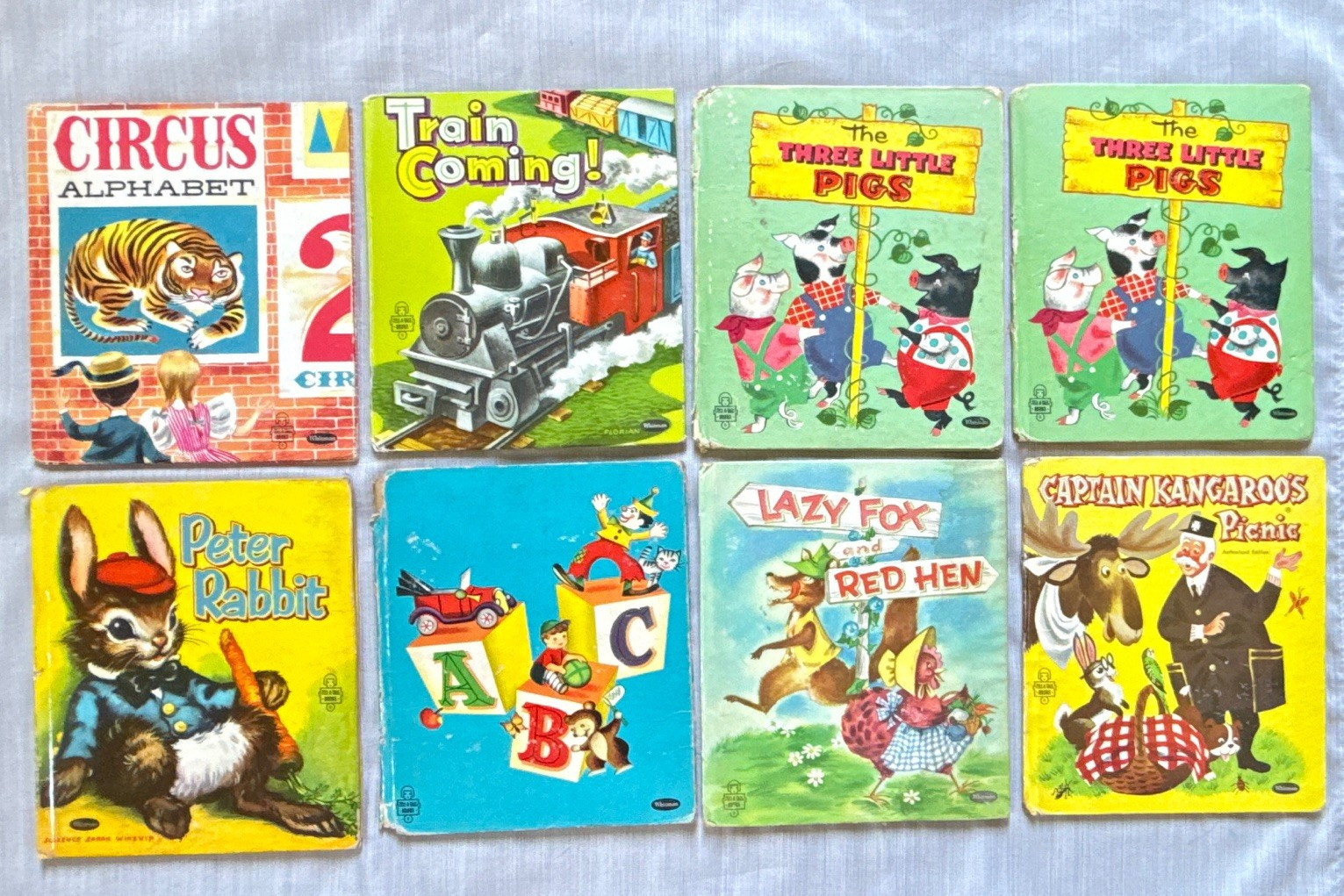 Whitman Tell-a-Tale Books Lot of 8 Vintage 1954-1959, Hardcover