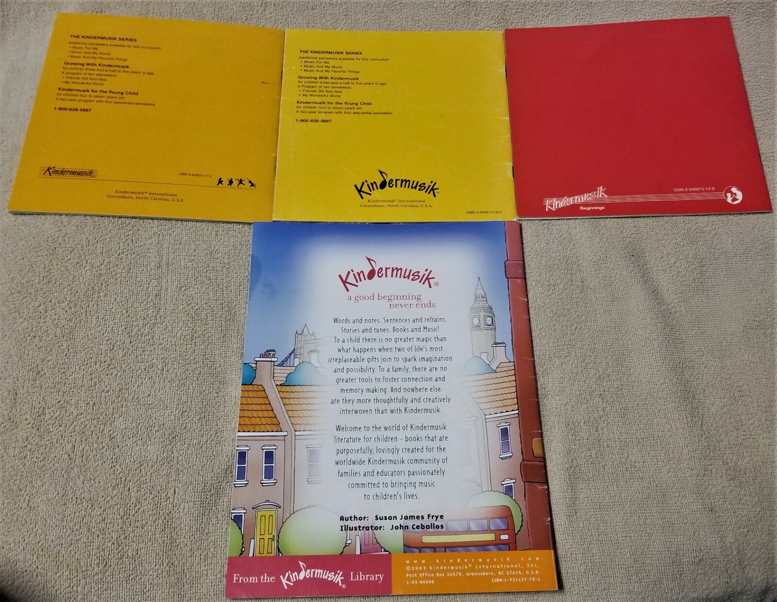 Kindermusik 4 Children Picture Song Books Lot Razupazu Toto Music Friends