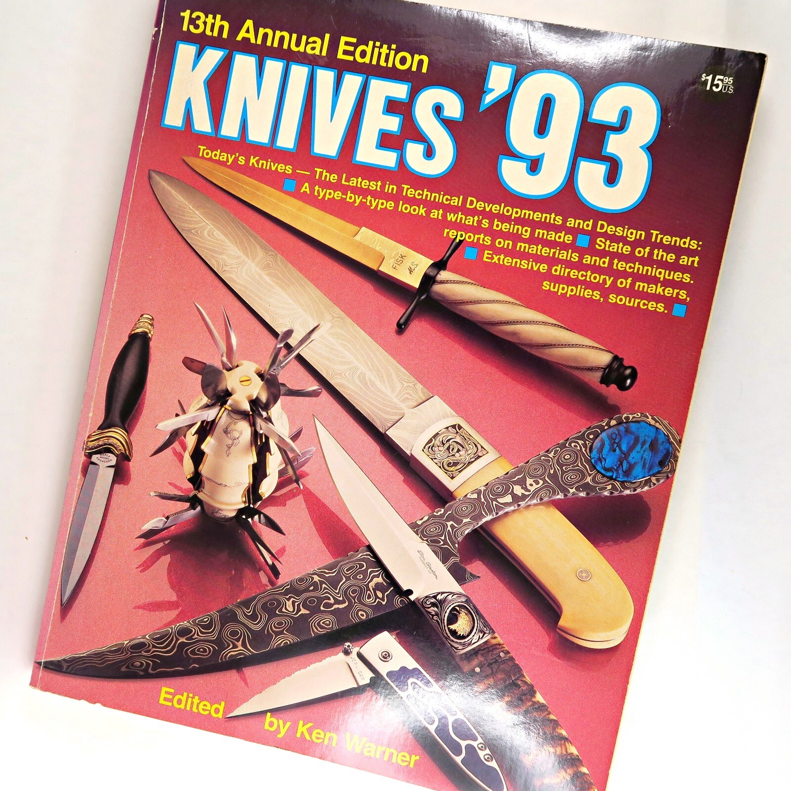 Knives ’93 13th Ed. Ken Warner DBI Books Knife Collector’s Paperback Guide
