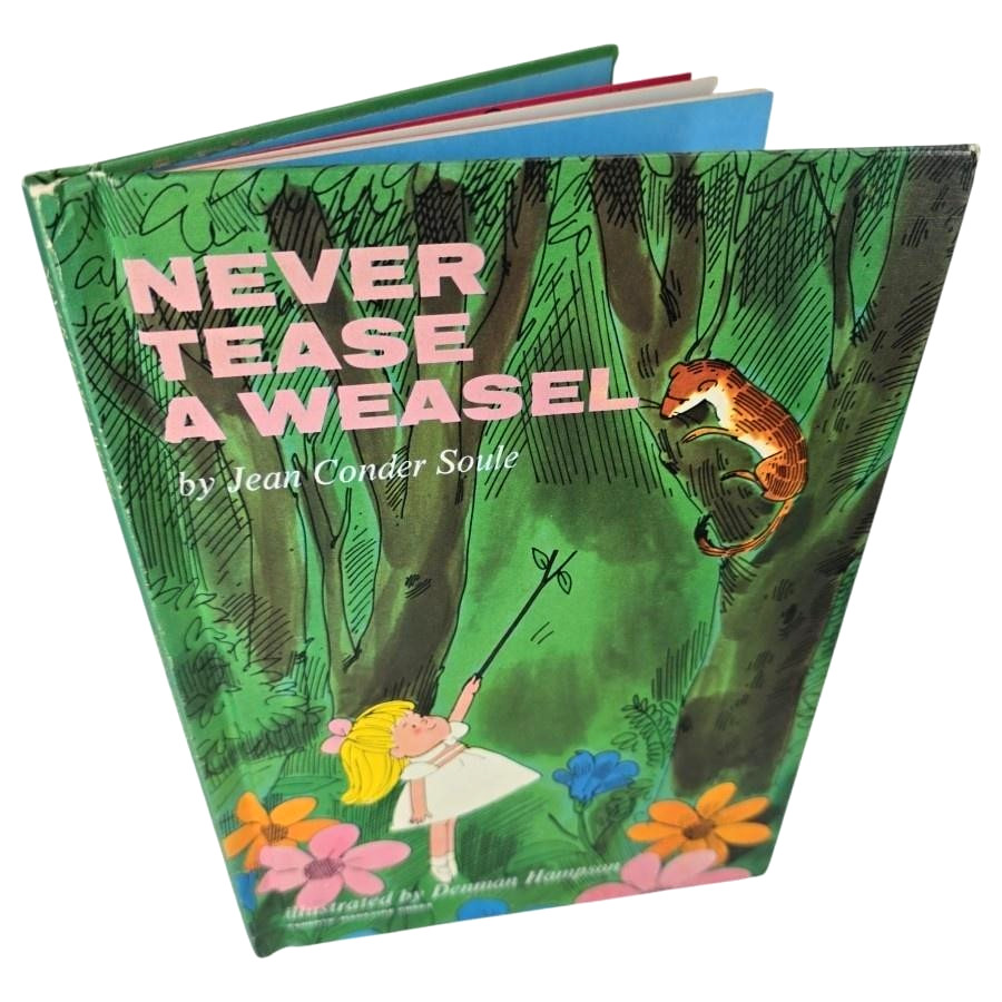 Never Tease A Weasel Jean Soule HC Book 1964 Kids Parents’ Magazine Animals MCM
