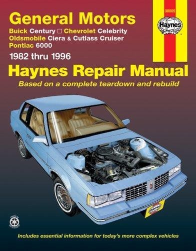 General Motors A-cars automotive repair manual Haynes 1996 Paperback [VG]