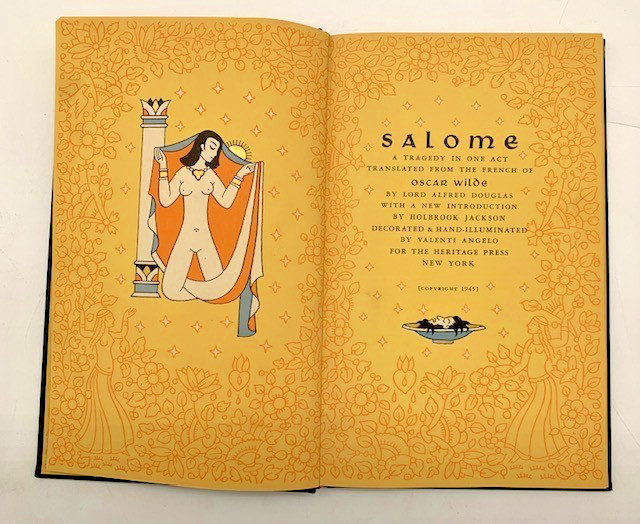 1945 Oscar Wilde Salome Heritage Press w/ Sandglass Uncut Pages Junk Journaling