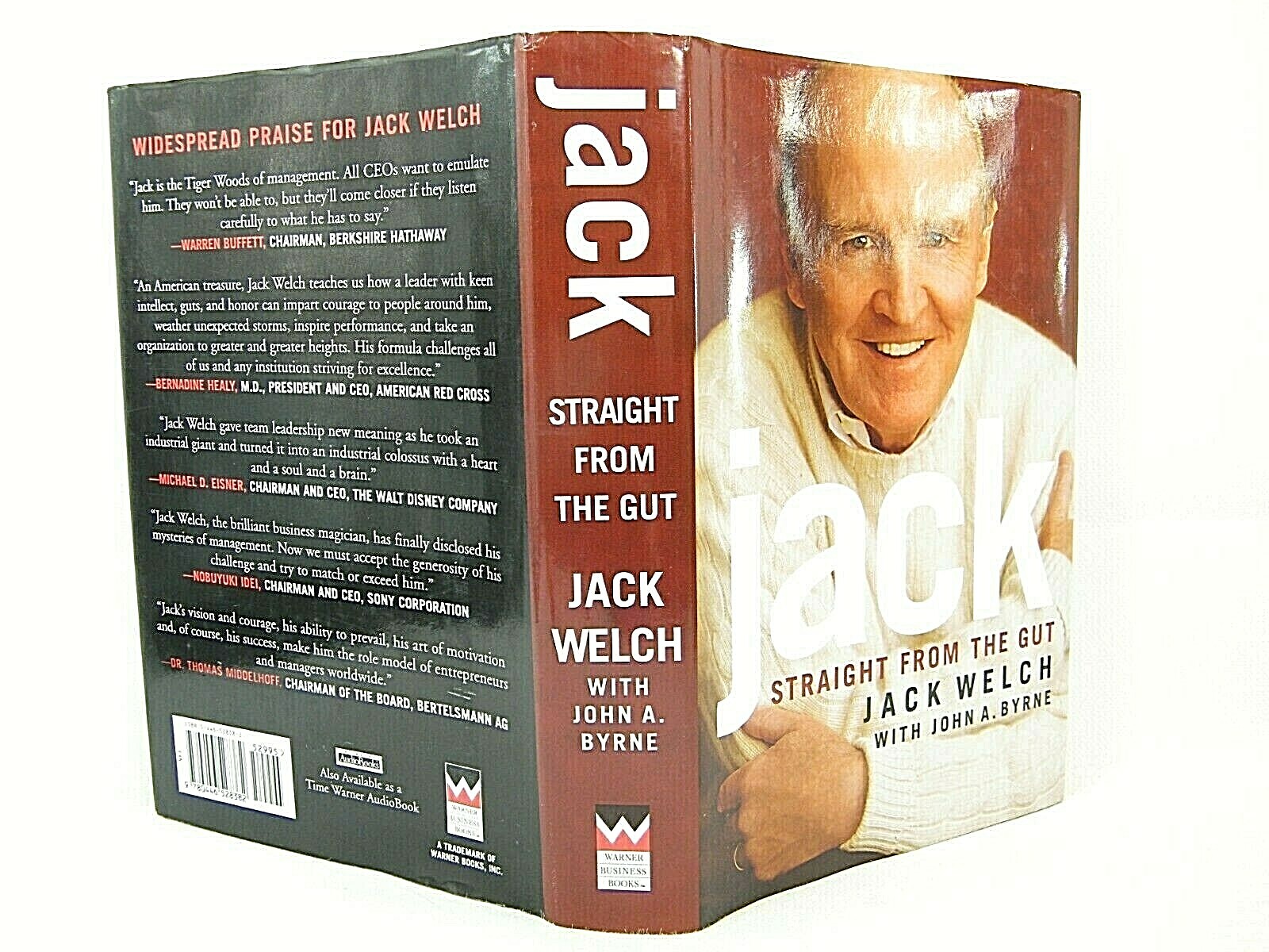 Jack : Straight from the Gut by Jack W. Welch 2001 HC VG 1ST ‘FLAT SIGNED’ .