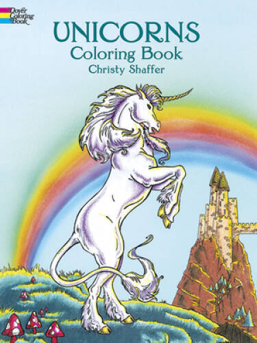 Unicorns Coloring Book (Dover Coloring Books) – Paperback – GOOD
