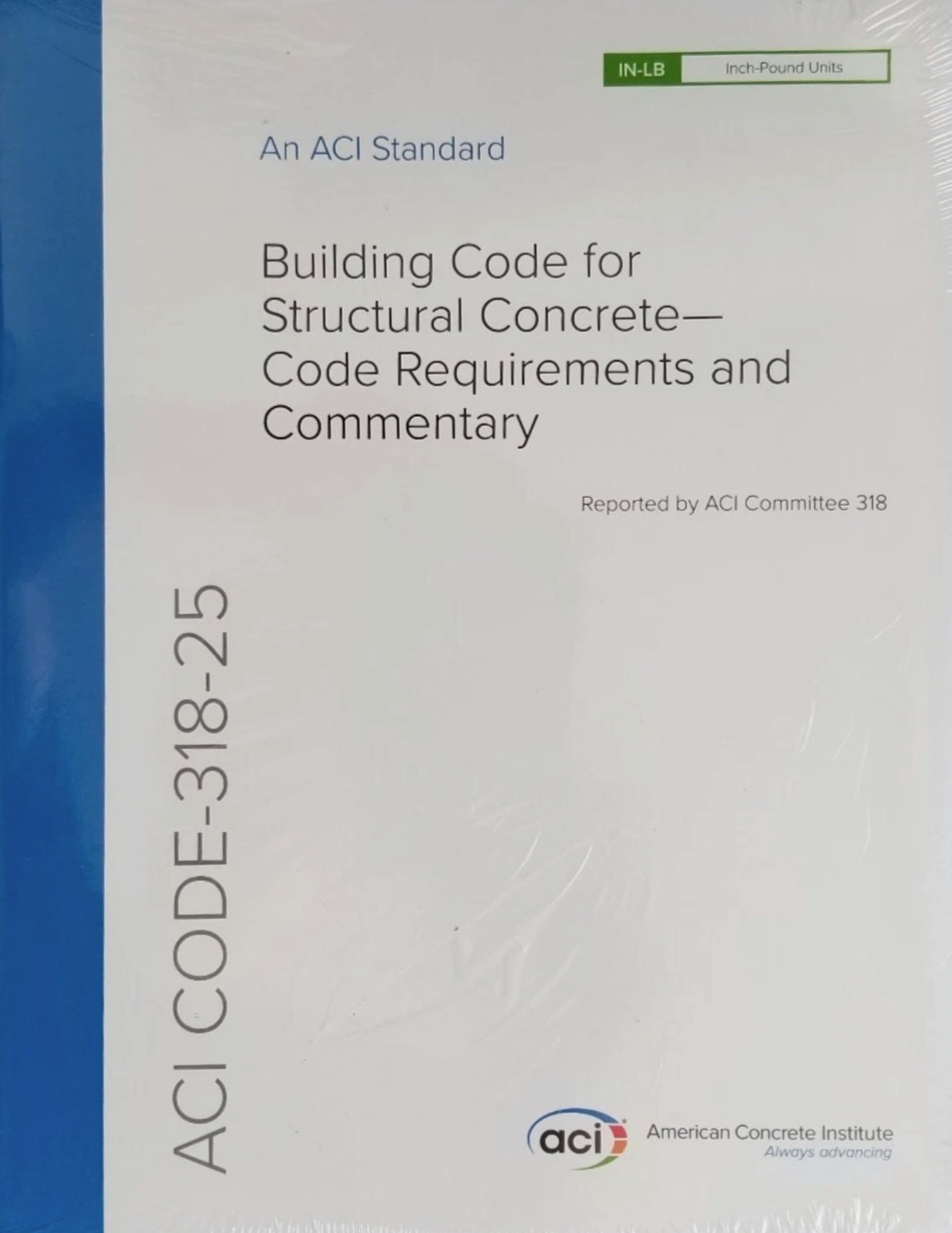 ACI 318-25 Building Code for Structural Concrete Book