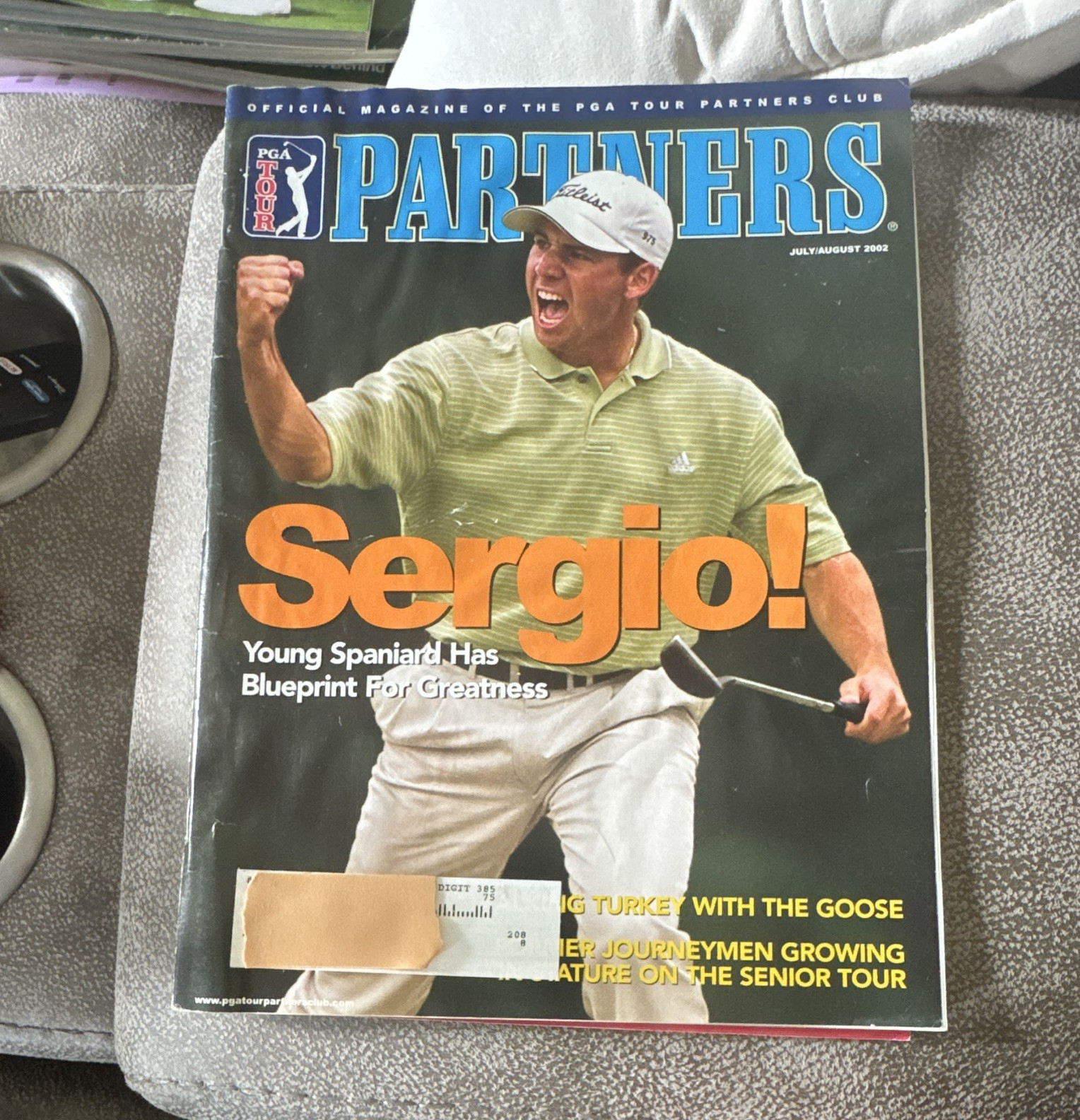 PGA TOUR Partners July/August 2002 Golf Magazine Issue Sergio Cover