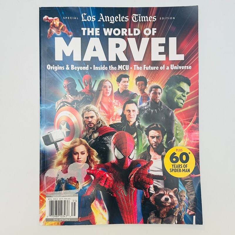 COVER FLAW – LA Times Special Edition 2022 Magazine the World of Marvel Years