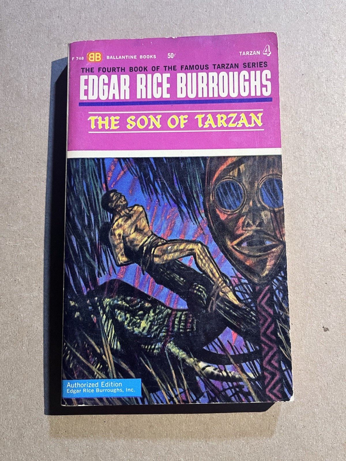 THE SON OF TARZAN by Edgar Rice Burroughs 1963 Ballantine FIRST PRINT paperback