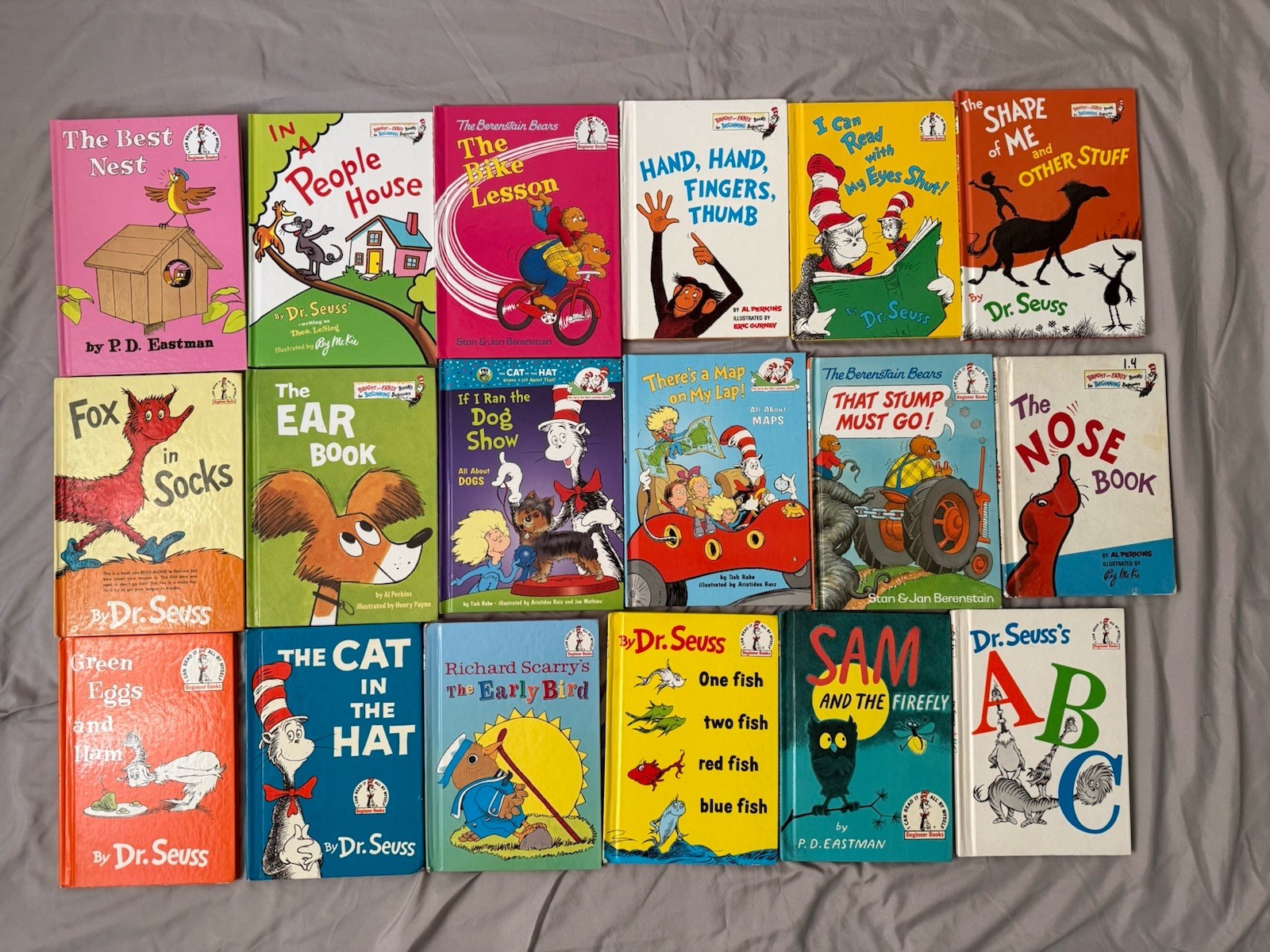 Lot (18) Dr Seuss Bright and Early & The Cat In The Hat’s Learning Library Books