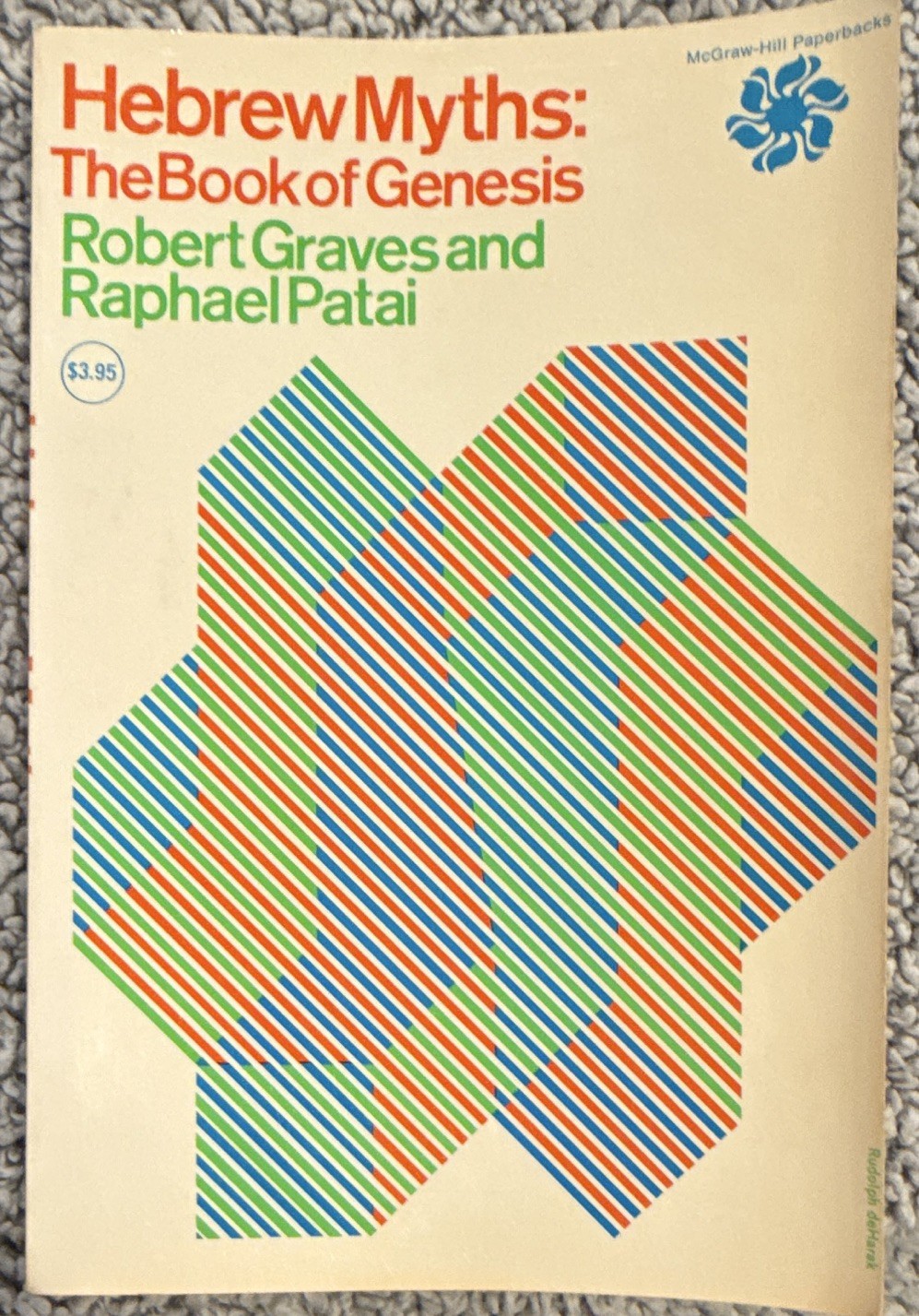 McGraw-Hill Hebrew Myths: Book of Genesis, Graves & Patai PB 1966 1st Ed