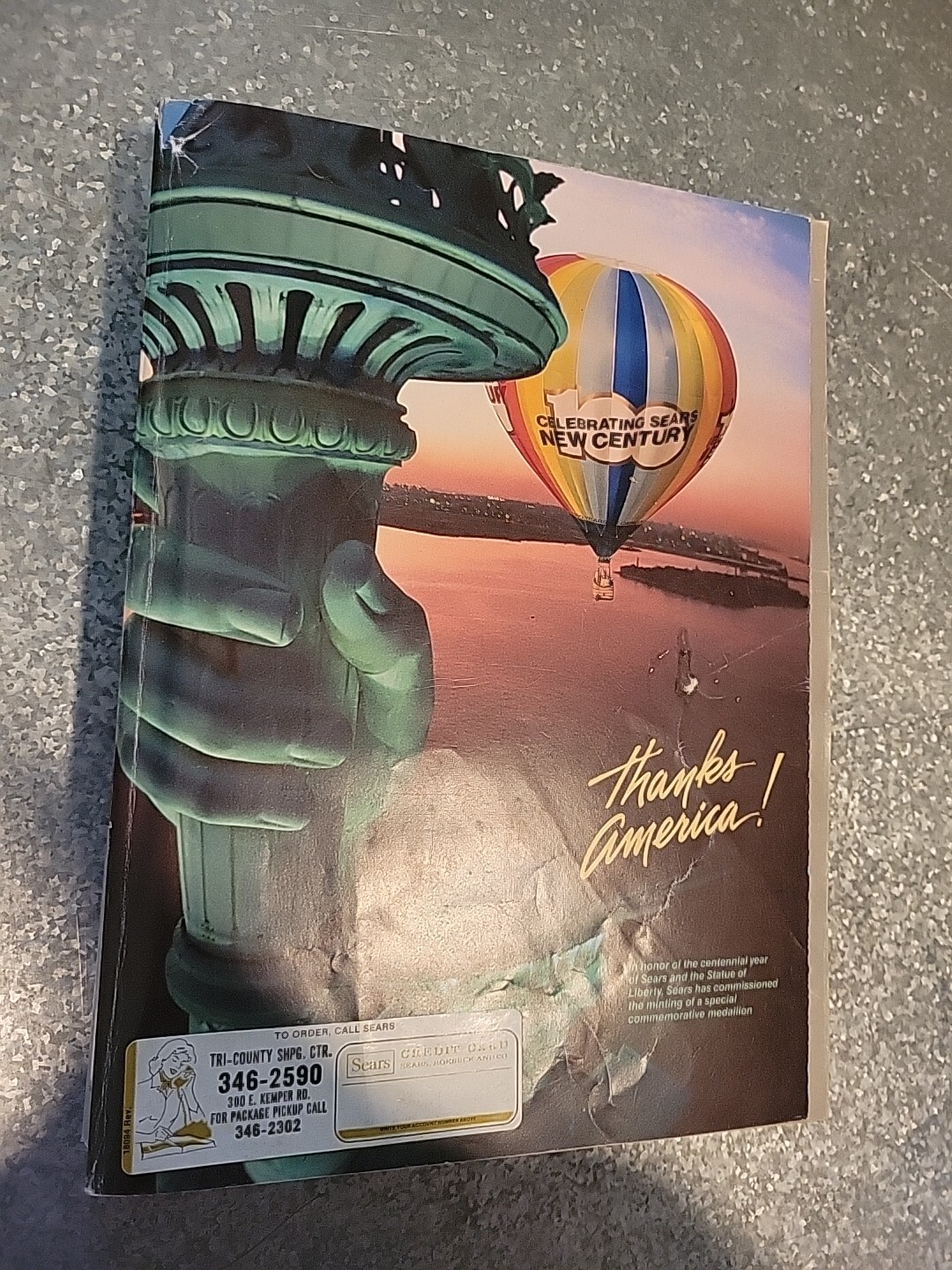Vintage Sears Roebuck & Company Fall Winter 1986 Centennial Catalog 1,382 Pages