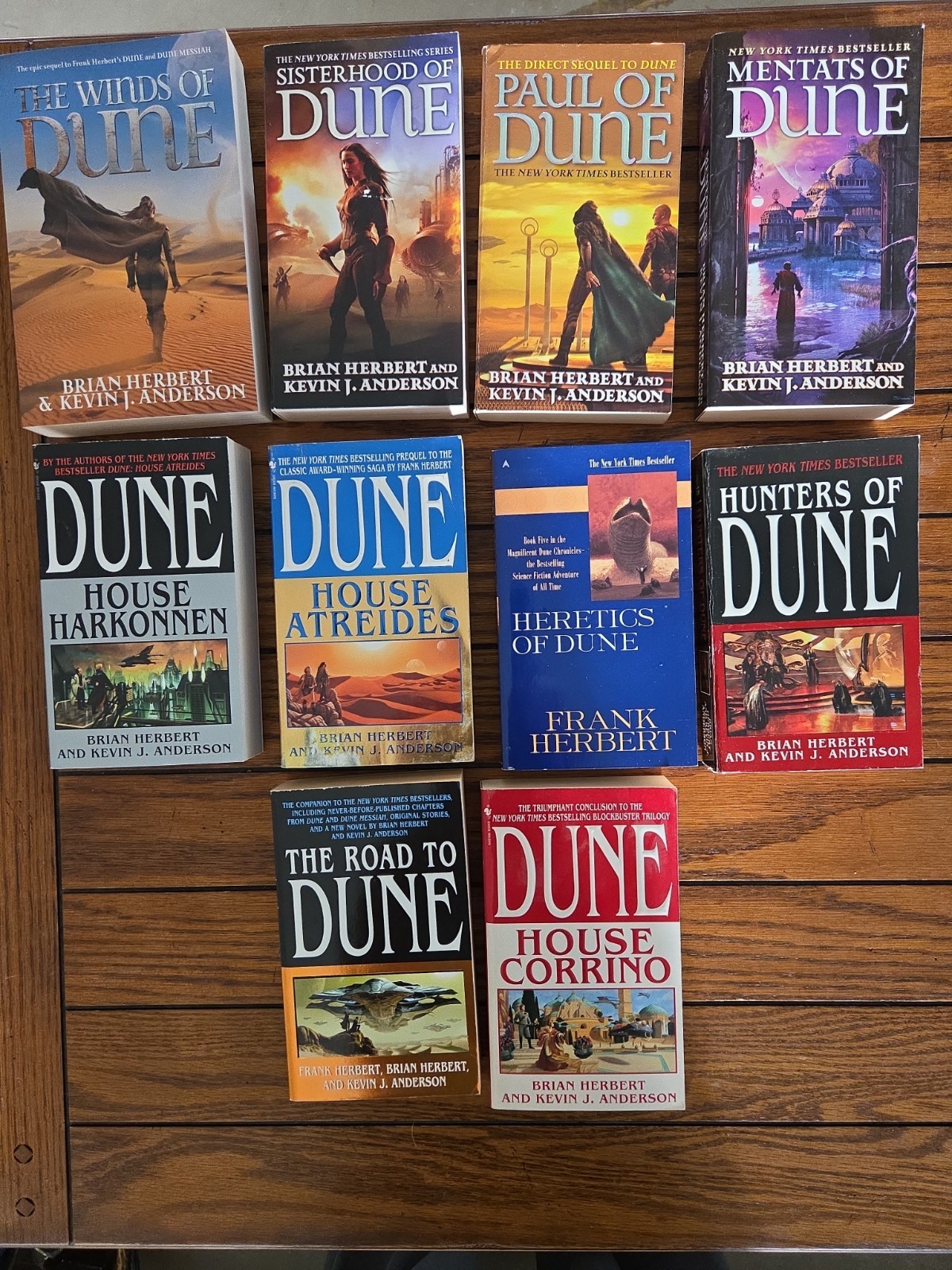 Dune Collection 10 Paperbacks Brian Herbert, Kevin J Anderson MINT