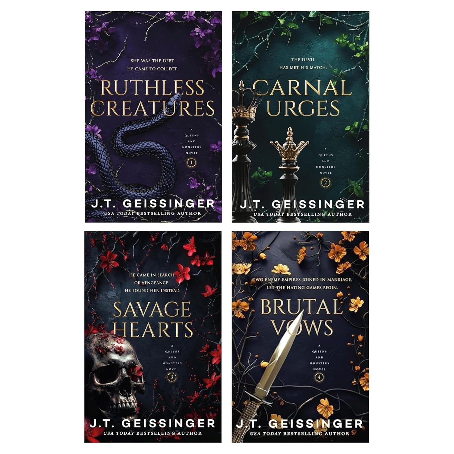 The Queens And Monsters 4 Book Series By J. T. Geissinger
