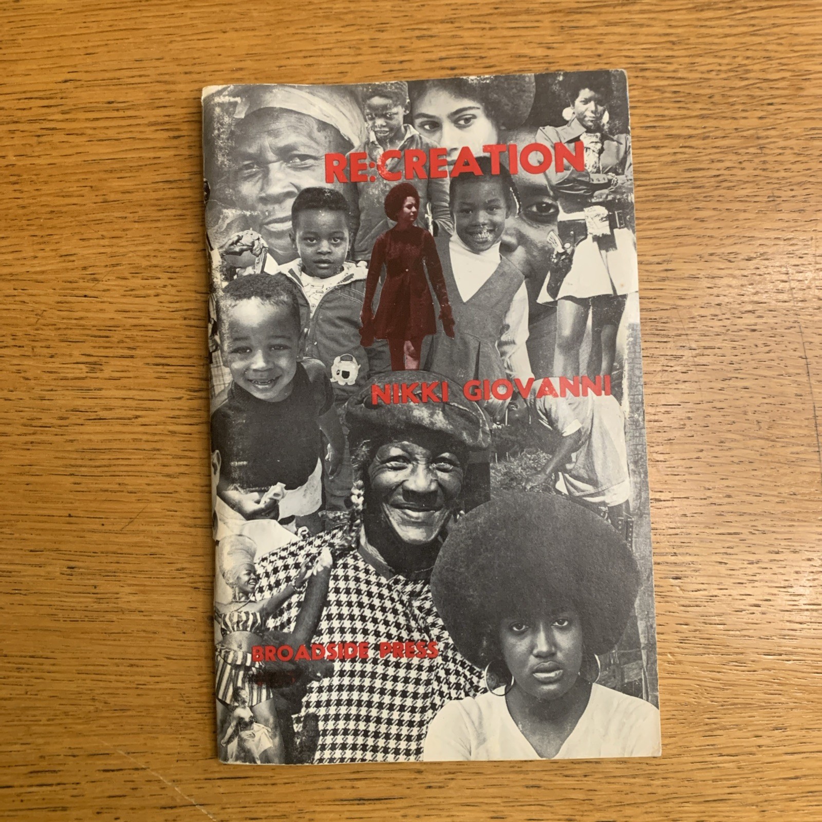 Recreation Nikki Giovanni Re:Creation, Broadside, 1ST Printing, 1970