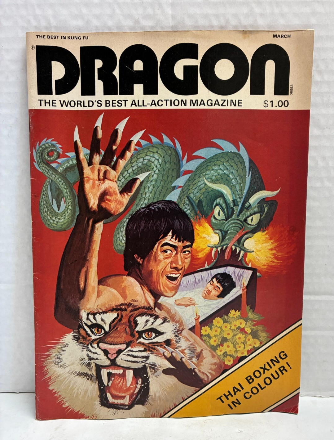 VTG DRAGON All-Action Magazine BRUCE LEE Best in Kung Fu Thai Boxing 47 Pages