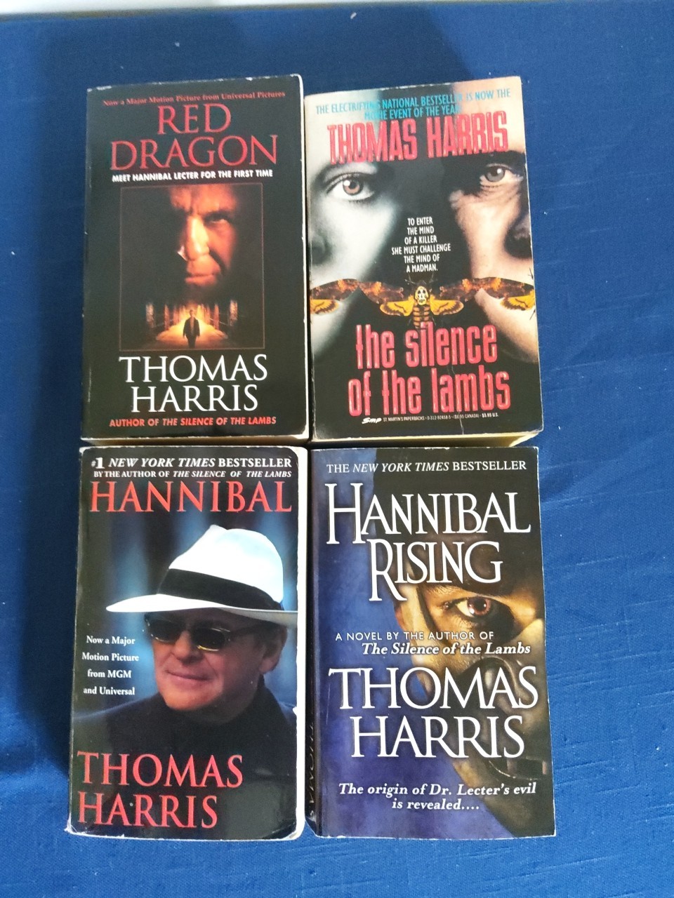 Lot of 4 – Thomas Harris – Hannibal Lecter Series – Complete 1-4 Paperbacks
