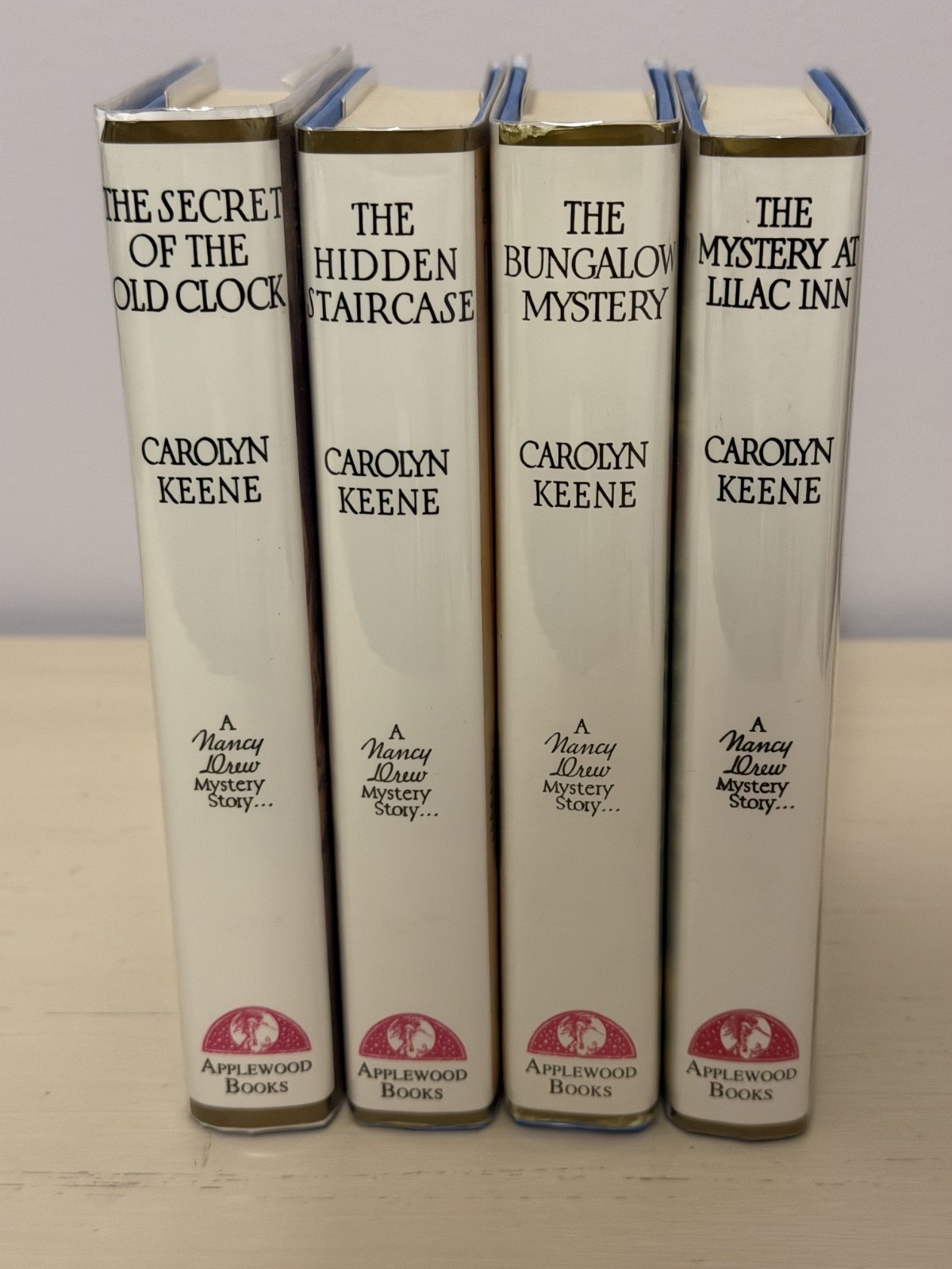 Nancy Drew #1-4 Applewood ~DJ Pristine First Editions 4 book lot Hardcover DJ