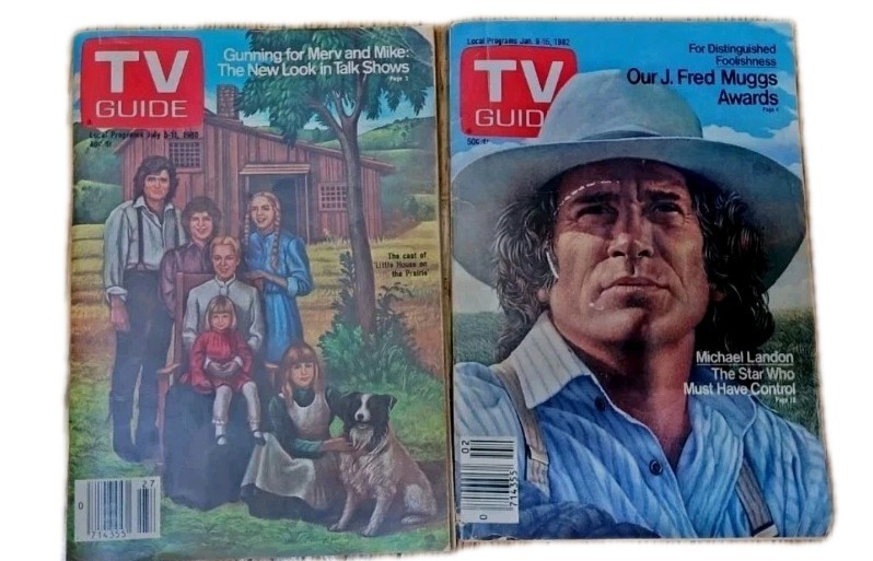 NEWSSTAND TV GUIDE Michael Landon & Little House L.A. & Atlanta No Labels ’80s