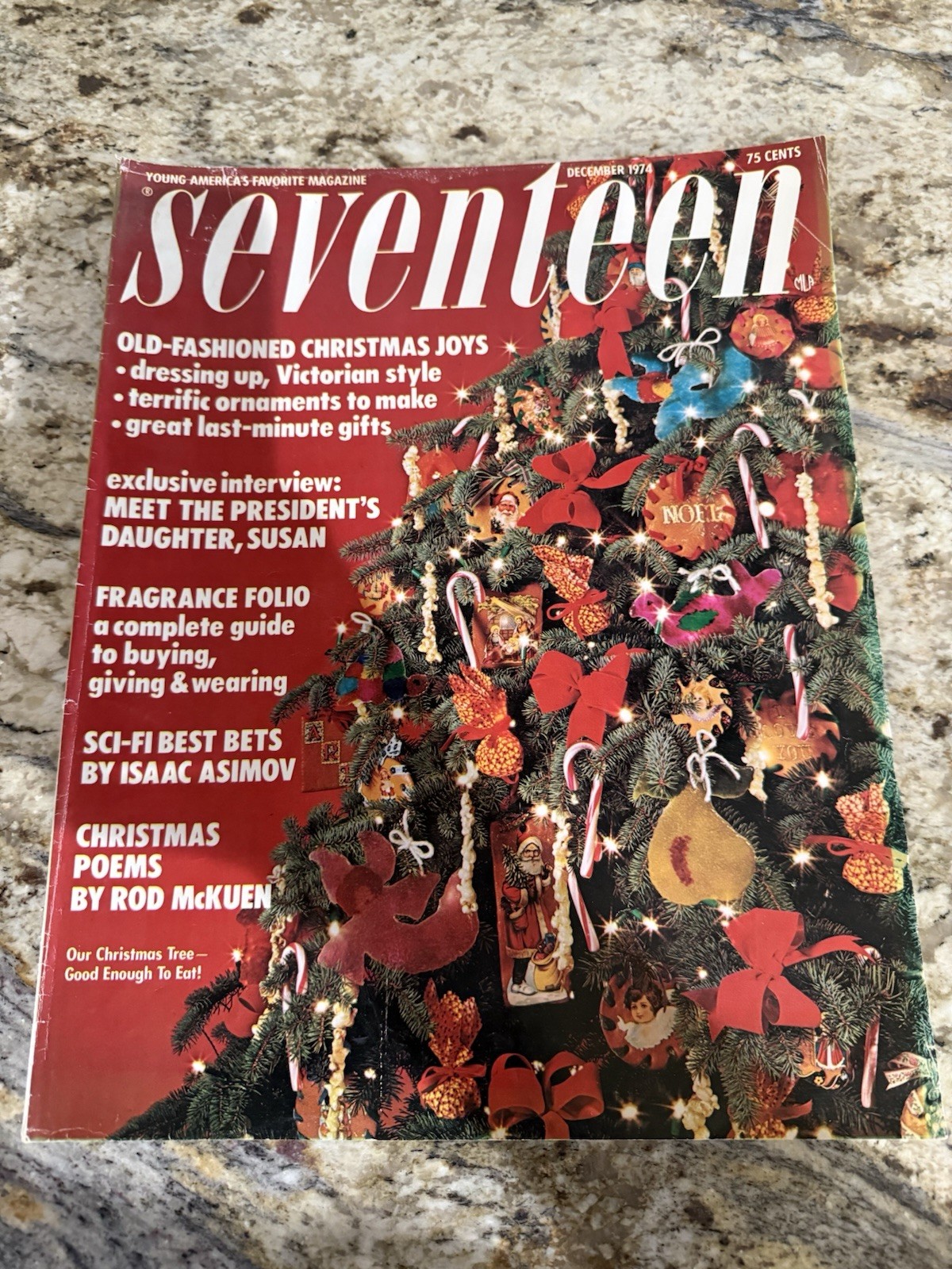 Vtg Seventeen December 1974 75 Cents 136 Pages