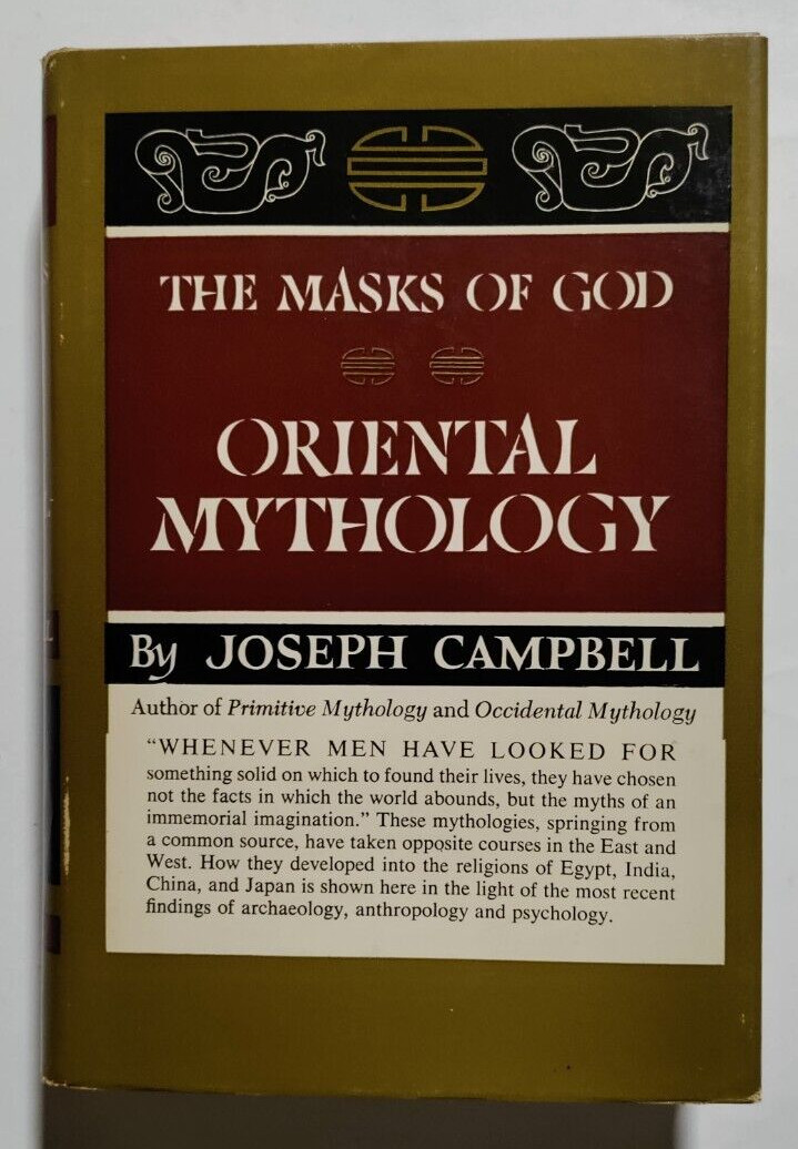 Joseph Campbell – The Masks of God: Oriental Mythology, Viking, 1962 1st Ed – DJ