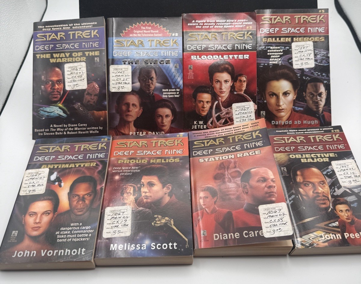 Star Trek Deep Space Nine DS9 Book Lot 9 Sci-Fi Novels Pocket Books TV Tie in