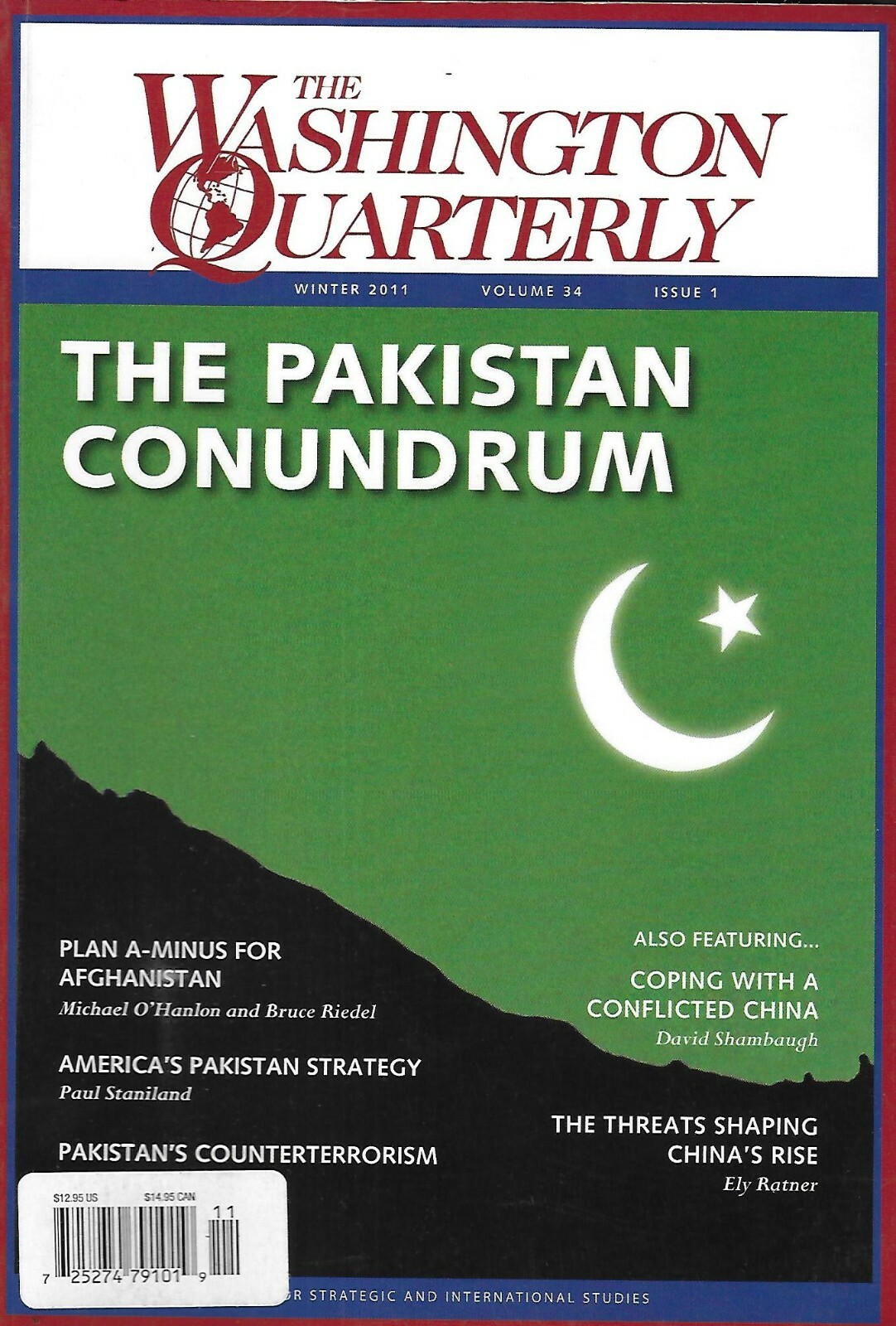 Washington Quarterly Magazine Pakistan Afghanistan A Conflicted China 2011