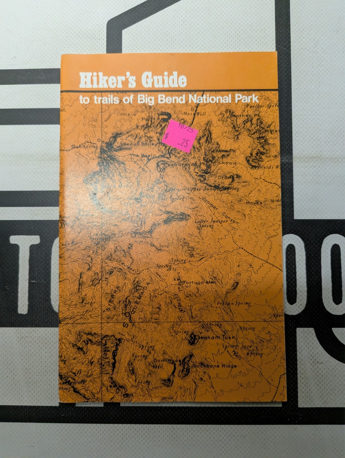 Hiker’s Guide to trails of Big Bend National Park 1987 National Park Service PB