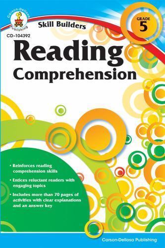Carson Dellosa Skill Builders Reading Comprehension 5th G- 1936023334, paperback