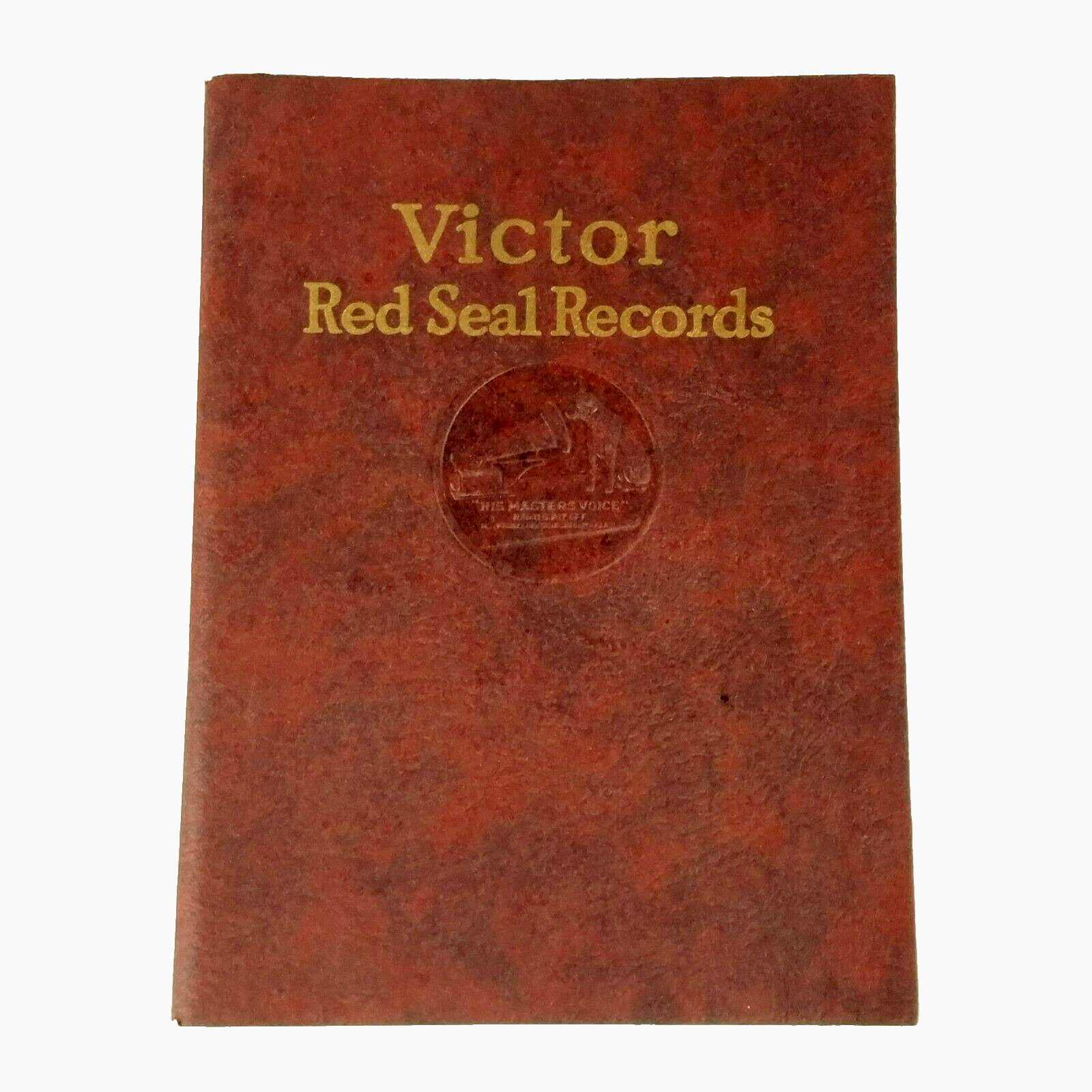 Antique 1923 Victor Red Seal Records Library Of Famous Voices Soft Cover Booklet