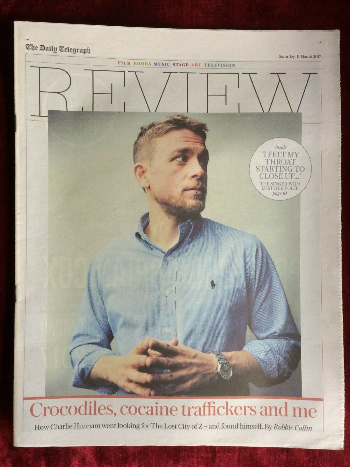 REVIEW magazine 11-March-2017 CHARLIE HUNNAM Alison Krauss Ira Levin (UK)