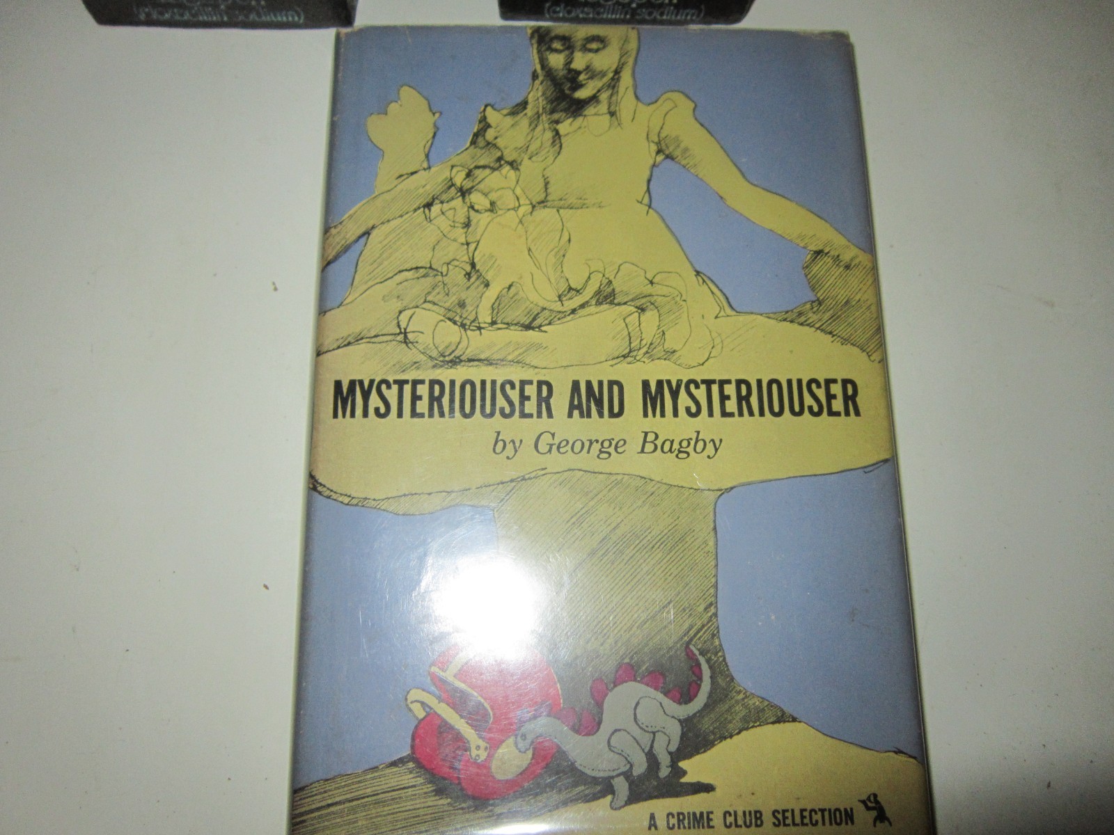 George Bagby Mysterious Alice in Wonderland Theme 1st in Dust Jacket VG/VG