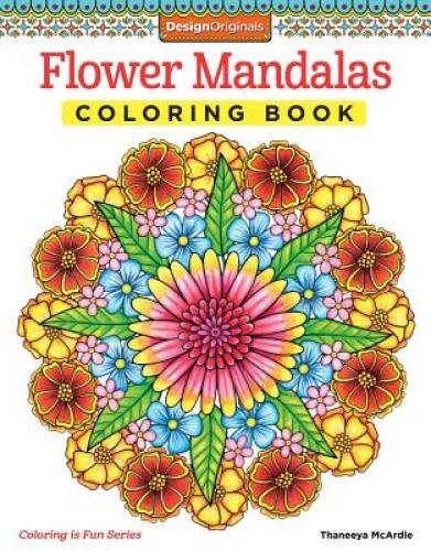 Flower Mandalas Coloring Book (Coloring Is Fun) – Paperback – GOOD